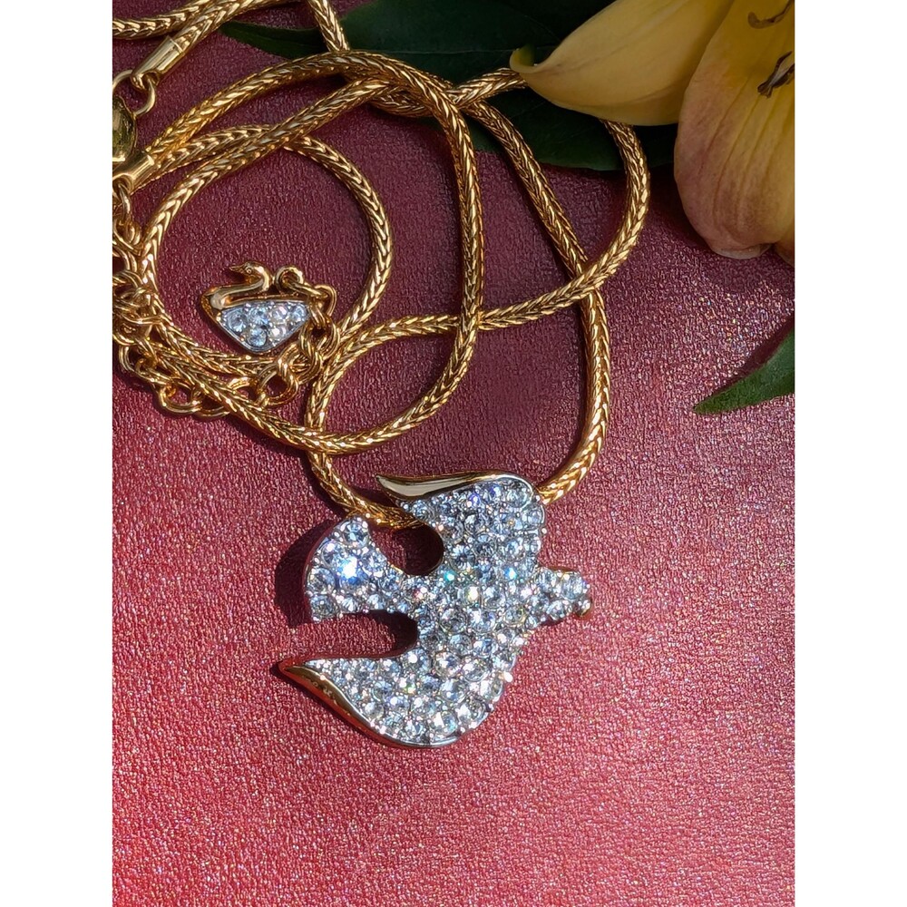 Swarovski Gold and Silver Crystal Necklace
